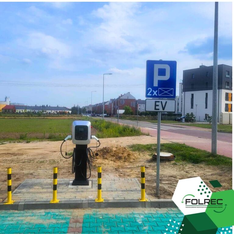stacja ładowania samochodów elektrycznych pojazdów elektrycznych firma jarocin poznań kalisz krotoszyn koźmin środa wielkopolska ostrój wielkopolski folrec