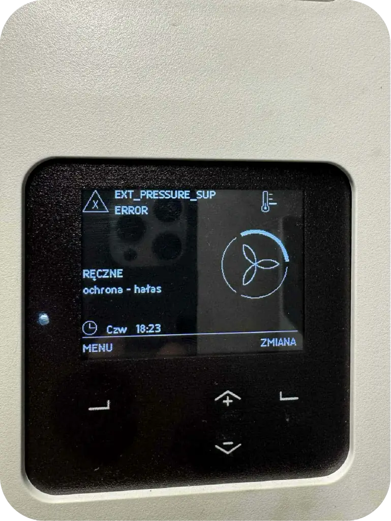 błąd rekuperatora zimą rekuperacja w zimę jak dbać jak naprawić jak wyczyścić czerpnię żaluzję