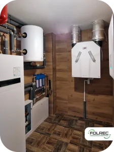 Instalacja wentylacji w domu jednorodzinnym Wielkopolska wnętrze