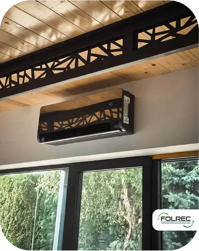 Klimatyzator w sypialni domu Jarocin instalacja chłodzenia