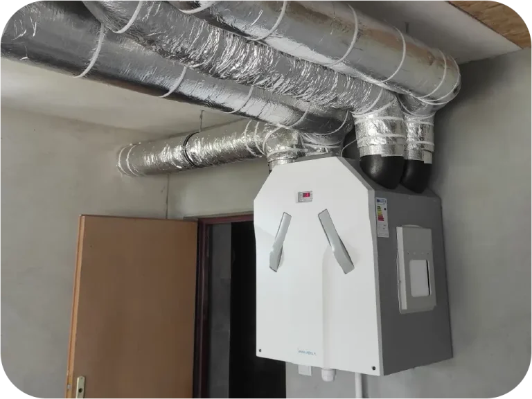 Rekuperacja w domu prefabrykowanym Erdol Haus