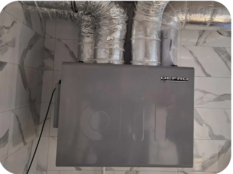 Instalacja rekuperacji w nowoczesnym budynku mieszkalnym