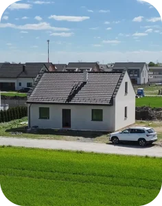 Gotowy projekt domu prefabrykowanego FOLREC Wielkopolska.